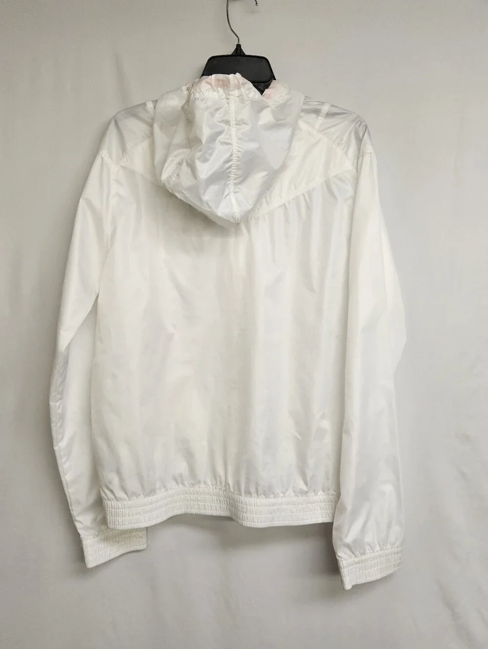 Nike Vintage White Running Jacket Size XLARGE  Youth 16 To 18 White Orange Zip